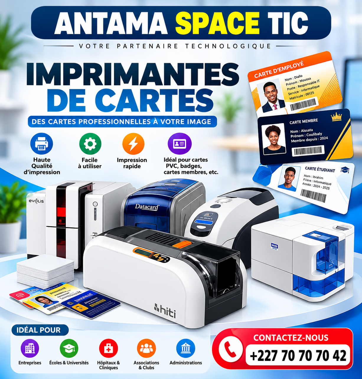Impression de cartes professionnelles
