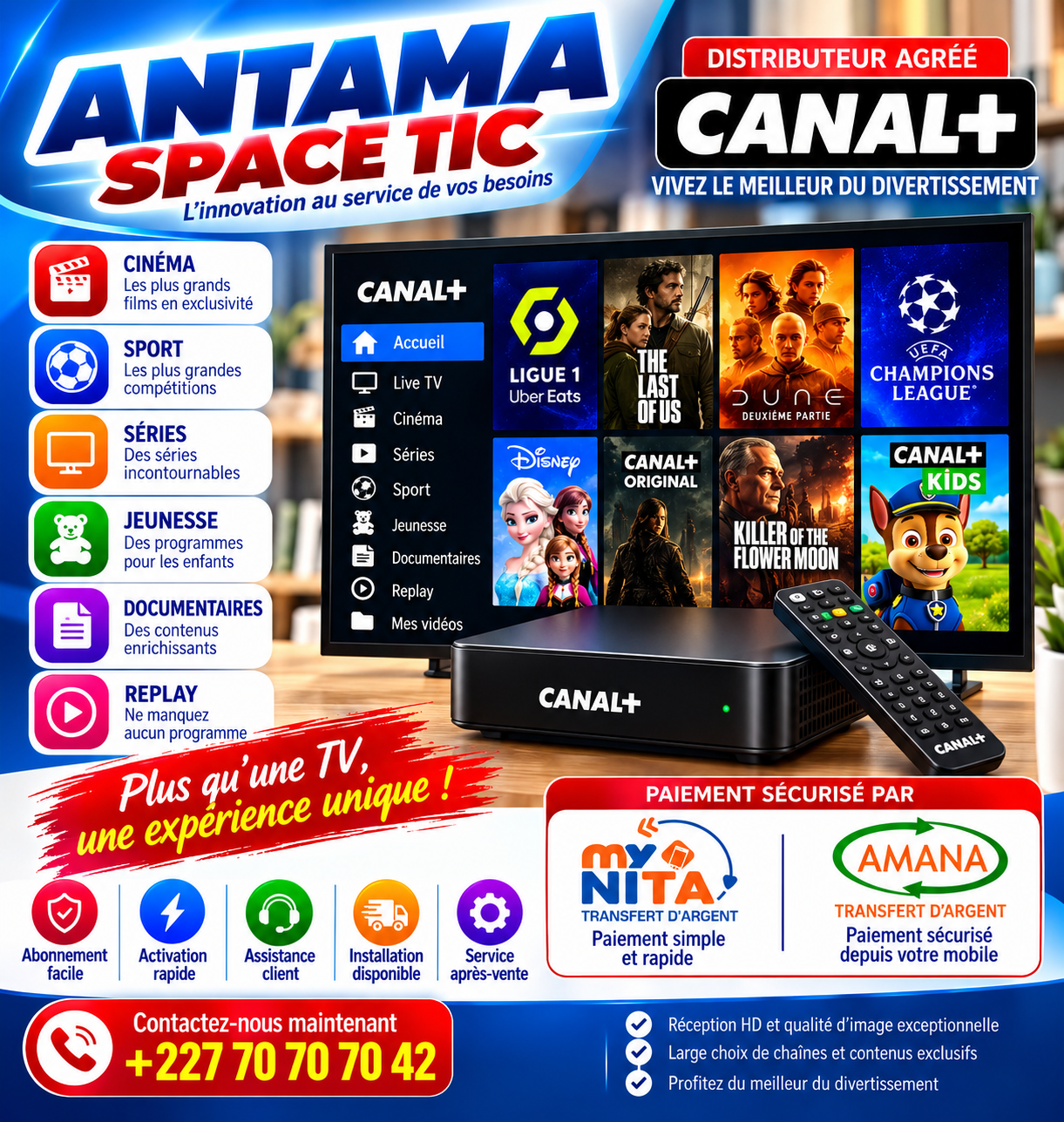 Offres de télévision et de divertissement